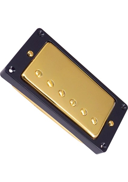 Humbucker Çift 5.2cm Elektrikli Gitar Boyun Köprüsü Pickup Style Siyah Çerçeve (Yurt Dışından)