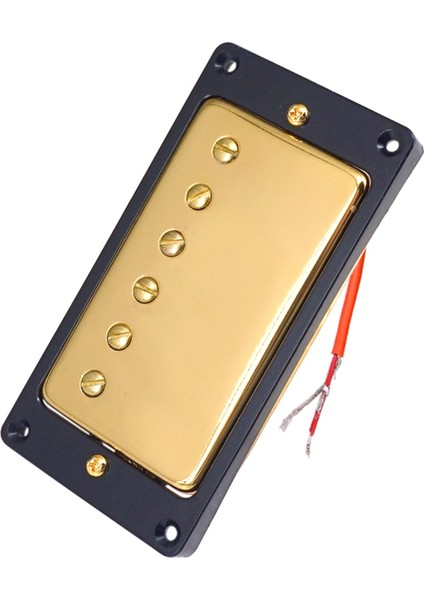 Humbucker Çift 5.2cm Elektrikli Gitar Boyun Köprüsü Pickup Style Siyah Çerçeve (Yurt Dışından)