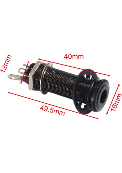 6.35MM Gitar Pikap Endpin Jack Değiştirme Elektro Gitar Siyahı Aksesuar (Yurt Dışından) fırsatları