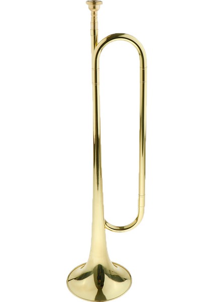 1 Adet Altın Öğrenciler Gençlik Trompet Bugle Pirinç Enstrüman Altın, 50.5 x 12.2cm (Yurt Dışından)