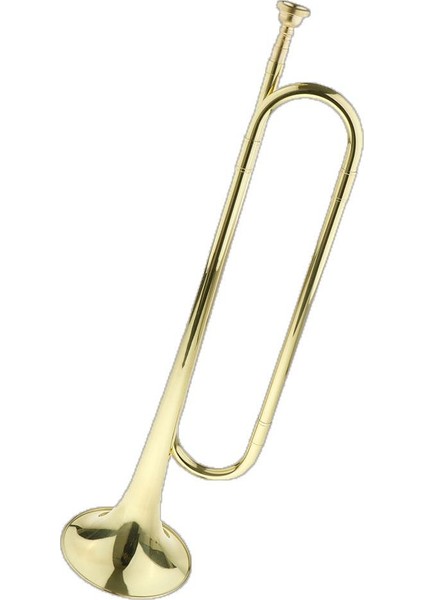 1 Adet Altın Öğrenciler Gençlik Trompet Bugle Pirinç Enstrüman Altın, 50.5 x 12.2cm (Yurt Dışından)