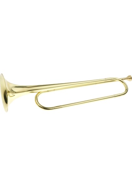1 Adet Altın Öğrenciler Gençlik Trompet Bugle Pirinç Enstrüman Altın, 50.5 x 12.2cm (Yurt Dışından)