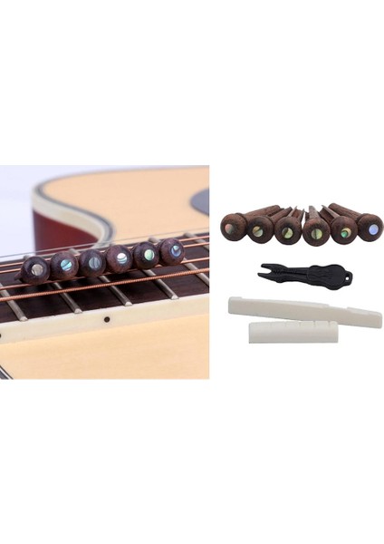 Akustik Gitar Eyer ve Fındık, Gül Ağacı Köprüsü (Yurt Dışından)