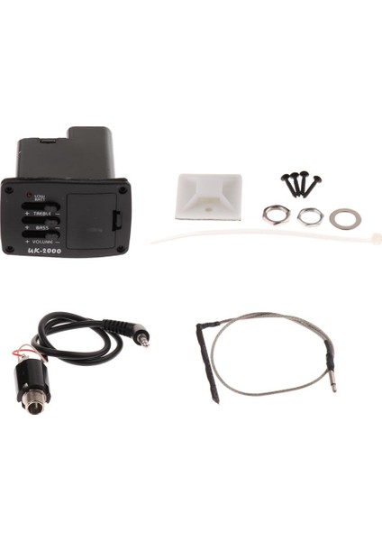 Ukulele 2 Band Eq Amplifikatör Preamp Pickup 4 String Guitar Siyah (Yurt Dışından) indirimleri