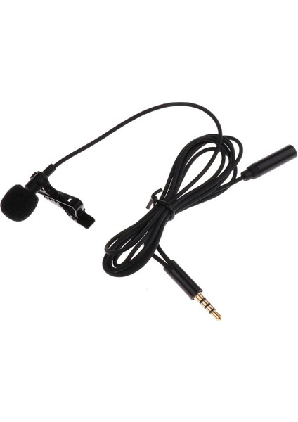 Yakası Yakalı Kondenser Mikrofonundaki 3,5 mm Fiş Klipsi Kulaklık Adaptörü ile (Yurt Dışından)