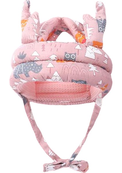 Bebek Yürümeye Başlayan Çocuk Şapka Pembe Yürümeyi Öğrenmek Için Ayarlanabilir Çarpışma Önleme Koruması (Yurt Dışından)