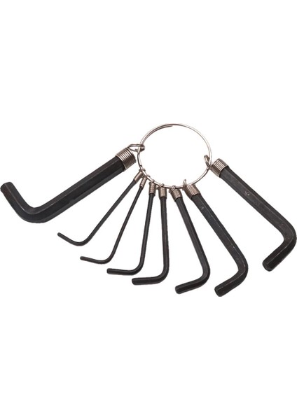 Hex Key Anahtar Seti 1.5mm-6mm Onarım Aracı Kiti Ana Zincir (Yurt Dışından)