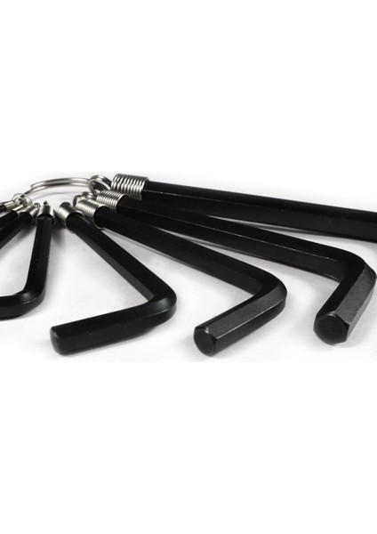 Hex Key Anahtar Seti 1.5mm-6mm Onarım Aracı Kiti Ana Zincir (Yurt Dışından)