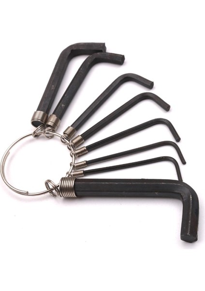 Hex Key Anahtar Seti 1.5mm-6mm Onarım Aracı Kiti Ana Zincir (Yurt Dışından)