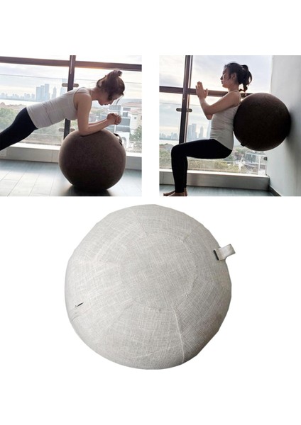 55 cm Egzersiz Topu Kapak Yoga Pilates Topu Oturan Topu Sandalye Bej Kapakları (Yurt Dışından) indirimleri