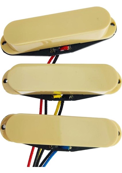 St Elektro Gitar Için Gitar Pikapları, Bej (3 Paketi) (Yurt Dışından)