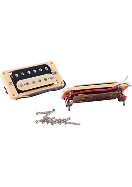 2 Adet Bakır Elektro Gitar Siyah Bej Müzik Enstrümanı Aksesuar (Yurt Dışından)