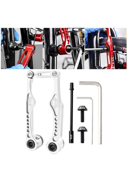 Bisiklet Ön Arka Set Yedek Bmx Kaliperler Onarım Parçaları 126X60.8MM (Yurt Dışından)