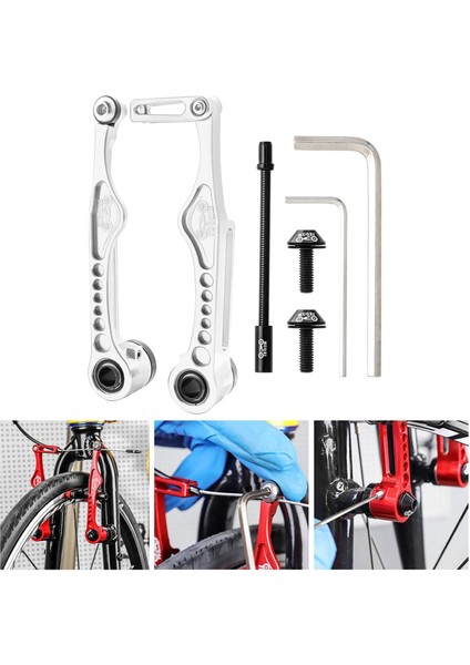 Bisiklet Ön Arka Set Yedek Bmx Kaliperler Onarım Parçaları 126X60.8MM (Yurt Dışından)
