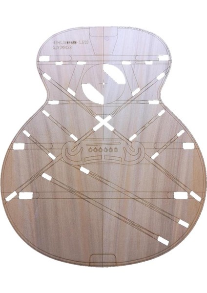43 Inç Ahşap Sj 200 Jumbo Namlu Gövde Şablonu Gitar Yapmak Kalıp Luthier Alet (Yurt Dışından)