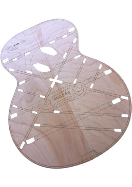 43 Inç Ahşap Sj 200 Jumbo Namlu Gövde Şablonu Gitar Yapmak Kalıp Luthier Alet (Yurt Dışından)
