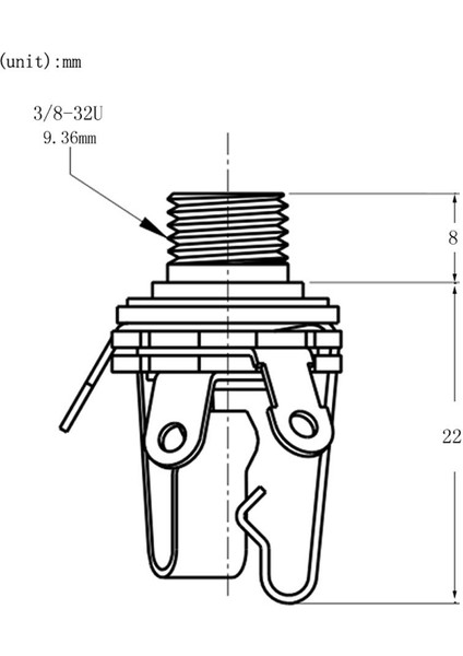Elektro Gitar Bas Toplama Için 2X6.35MM 1/4 Inç Fiş Mono Giriş Pirinç Malzeme (Yurt Dışından) fiyatları