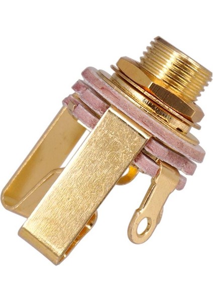Elektro Gitar Bas Toplama Için 2X6.35MM 1/4 Inç Fiş Mono Giriş Pirinç Malzeme (Yurt Dışından) modelleri