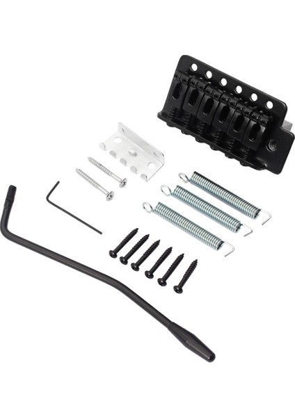 Metal Electric Guitar Tremolo Köprüsü Seti Siyah, Sağ Elli (Yurt Dışından)