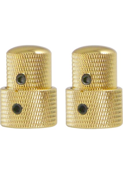 2pieces Elektro Gitar Bas Için Altın Pirinç Düğme Hacim Kontrol Düğmeleri (Yurt Dışından)