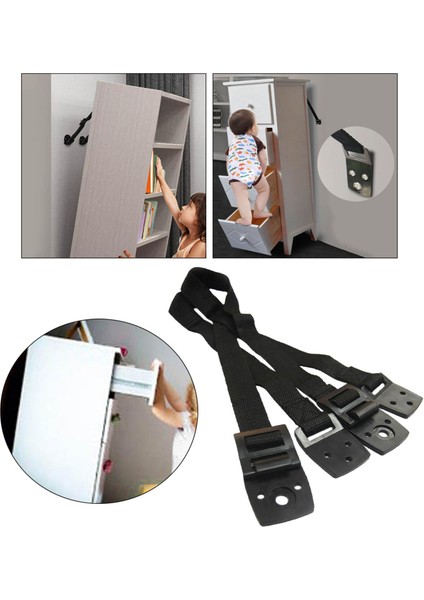 Tv Anti Uç Kayışları Kablo Demeti Tutucusu, Çocuklar Için Kayma Güvenlik Kayışını Kanıtlama Siyahı (Yurt Dışından) modelleri