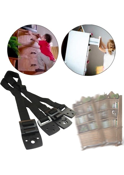 Tv Anti Uç Kayışları Kablo Demeti Tutucusu, Çocuklar Için Kayma Güvenlik Kayışını Kanıtlama Siyahı (Yurt Dışından) indirimleri