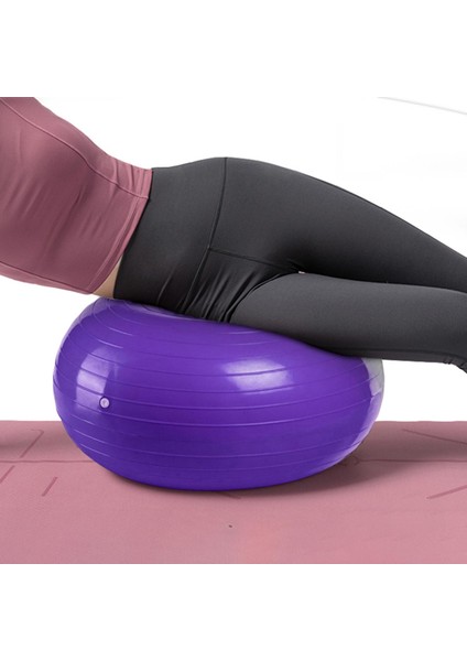 1 Adet Fitness Topu Yardım Gücü Pilates Donut Denge Yoga Top Sınıf Mor B Için (Yurt Dışından)