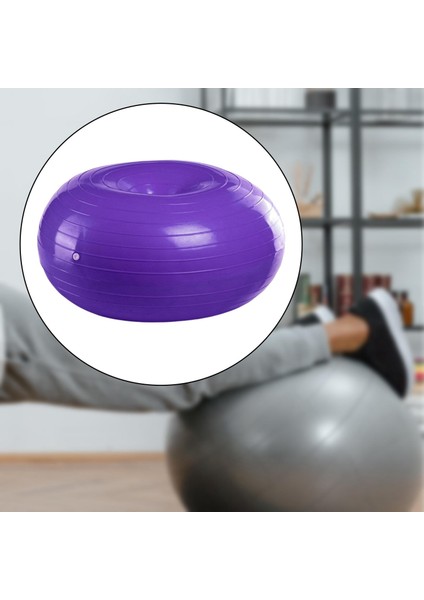 1 Adet Fitness Topu Yardım Gücü Pilates Donut Denge Yoga Top Sınıf Mor B Için (Yurt Dışından)