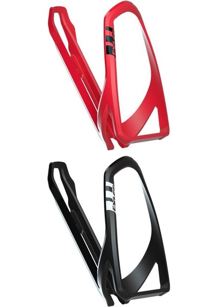 2 Paket Bisiklet Su Şişesi Kafesi Hafif Bardak Tutucu Siyah Kırmızı (Yurt Dışından)