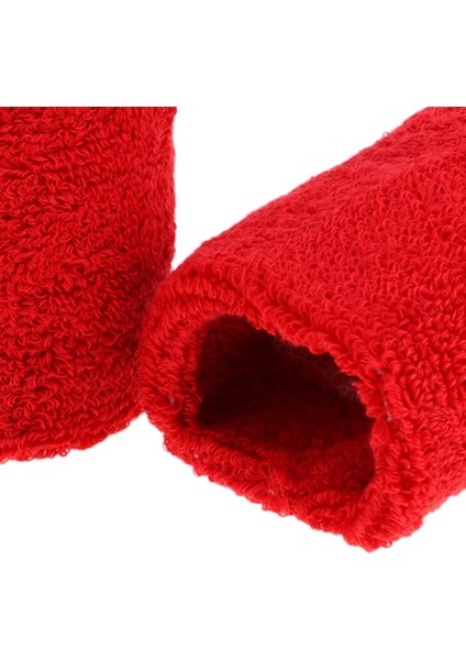 2 Çift Spor Bilek Bantları Yetişkinler Için Ter Bantları Erkekler Golf Siyah Kırmızı (Yurt Dışından) modelleri
