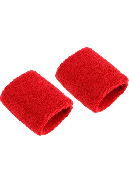 2 Çift Spor Bilek Bantları Yetişkinler Için Ter Bantları Erkekler Golf Siyah Kırmızı (Yurt Dışından) indirimleri