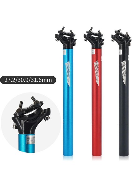 Alaşım Alüminyum Dağ Bisikleti Koltuk Post Seatpost 27.2mm 30.9mm 31.6mm x 400MM - Siyah 30.9 400MM (Yurt Dışından)