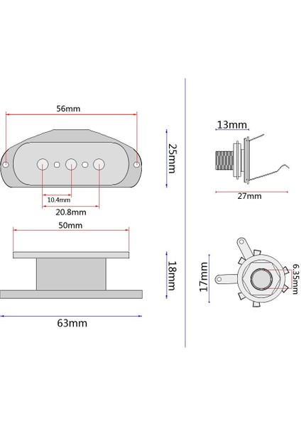 Luthier Için 6,35 mm Soketli Ahşap Gitar Kutusu (Yurt Dışından) fırsatları