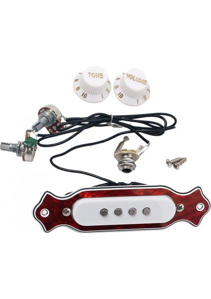 Red Shell 4 Dize Ses Deliği Halk Akustik Elektro Gitar Için (Yurt Dışından) fiyatları