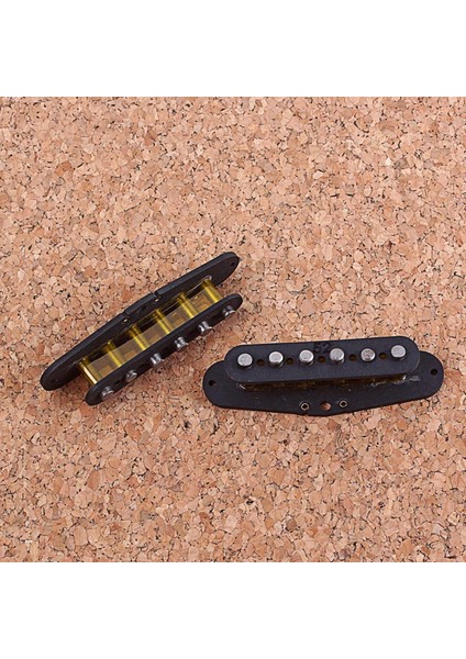 Elektro Gitar Parçaları Için 2x Siyah Gitar Pikap Alnico 5 (Yurt Dışından)