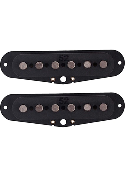 Elektro Gitar Parçaları Için 2x Siyah Gitar Pikap Alnico 5 (Yurt Dışından)