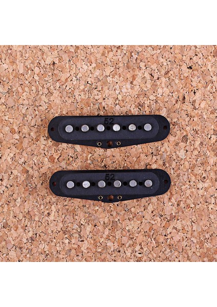 Elektro Gitar Parçaları Için 2x Siyah Gitar Pikap Alnico 5 (Yurt Dışından)