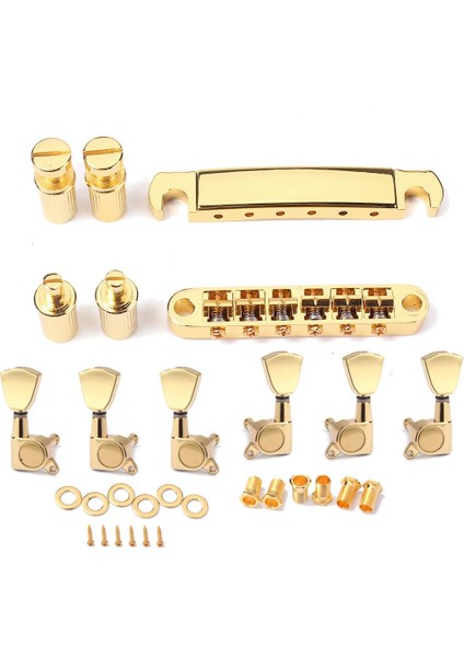 1 Paket Gitarlar Tremolo Köprü Kuyruk Parçası Tom ile 3L3R Ayar Mandal Tuşları (Yurt Dışından) fiyatları
