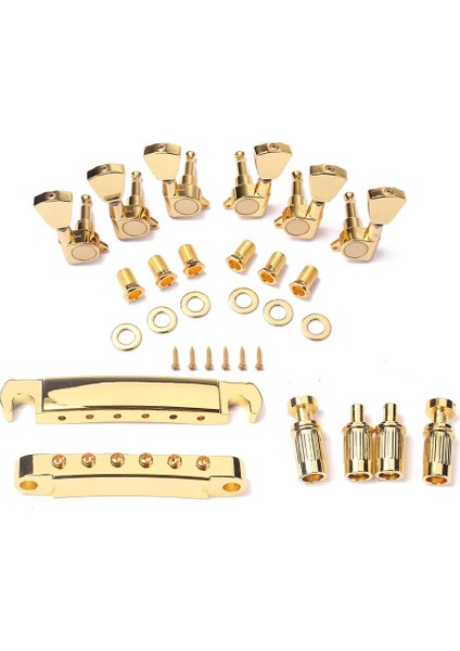 1 Paket Gitarlar Tremolo Köprü Kuyruk Parçası Tom ile 3L3R Ayar Mandal Tuşları (Yurt Dışından) fırsatları