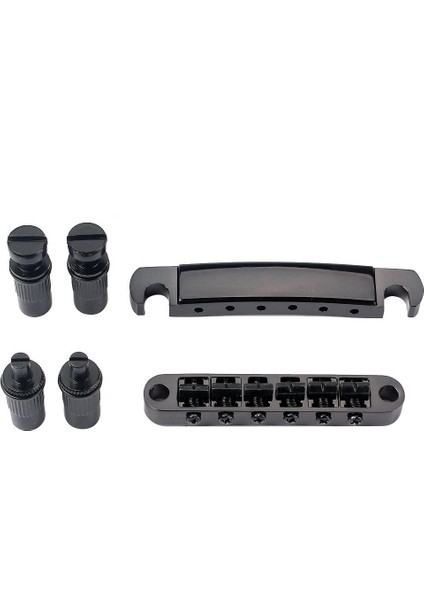 1 Set Gitar Tune O'matic Roller Köprüsü Elektro Gitar Aksesuarları Siyah Parça (Yurt Dışından) indirimleri
