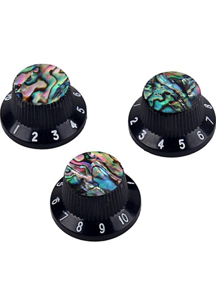 3pcs Gitar Şapka Topuz Kakma Kabuk St Elektro Gitar Aksesuarları Siyah (Yurt Dışından) fiyatları
