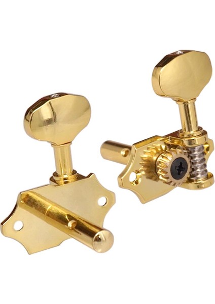 6pcs Tuning Pegs Makine Başlıkları Akustik Halk Gitar Altın Için 3L3R (Yurt Dışından)