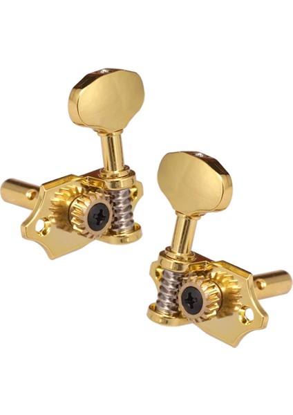 6pcs Tuning Pegs Makine Başlıkları Akustik Halk Gitar Altın Için 3L3R (Yurt Dışından)