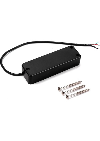 4 String Electric Bass Gitar Pikapları Humbucker Çift Pikaplar Siyah (Yurt Dışından)