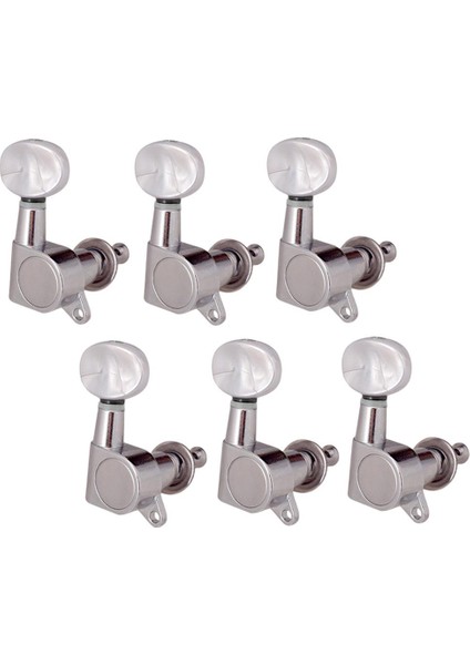 6pcs 6r Kapalı Dişli Gitar Tuner Akustik Elektro Gitar Için Makine Başlıkları (Yurt Dışından)