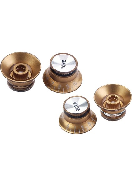 Lp Elektro Gitar Aksesuarı Için 4 Pc Set Gold Guitar Top Hat Knob (Yurt Dışından)