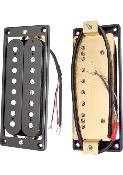 8 Dizeler Elektro Gitar Çift Bobin Pikap Humbucker Gitar Parça Aksesuar (Yurt Dışından)