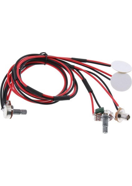 Gitar Ukulele Için Çift Piezo Pikap 1/4 '' (Yurt Dışından)