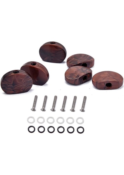 Müzik Aleti Için 6set Spring Washer Conta Gitar Aksesuar (Yurt Dışından)
