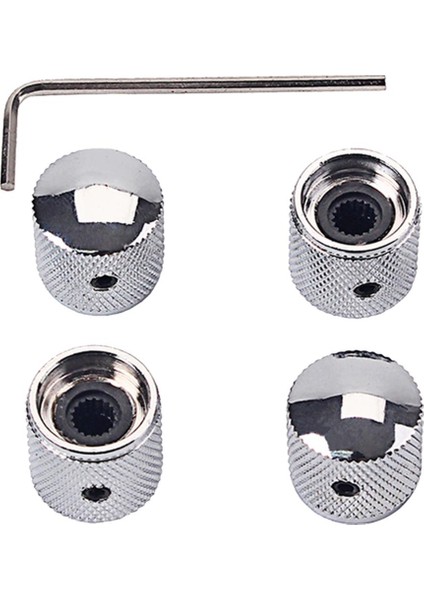 4pcs Demir Kubbesi Düğmesi Gitar Bas Için Değiştirme (Yurt Dışından) fiyatları
